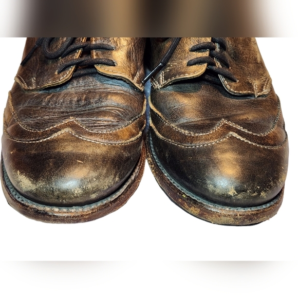 Bed Stu Mens Cobbler Derby Leather Oxford Brown Shoes Size 8 Hipster Distressed - Picture 9 of 12